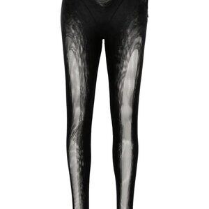 Patrizia Pepe Mesh lLned Leggings With Stirrups